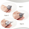 3Pcs 3 Styles Stainless Steel Finger Rings RJEW-GA0001-03-3