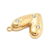 304 Stainless Steel Rhinestone Pendants STAS-R155-035G-G-2