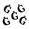 304 Stainless Steel Alphabet Charms STAS-H122-G-EB-2