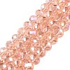 Electroplate Glass Beads Strands EGLA-A044-T8mm-B21-1