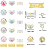 120Pcs 15 Styles Transparent Acrylic Beads TACR-SP0001-15-2