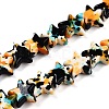 Spray Painted Synthetic Turquoise Beads Strands UNKW-T001-11K-05-1