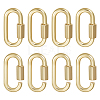 6Pcs Alloy Screw Carabiner Lock Charms FIND-UN0003-31LG-1