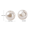 Imitation Pearl Acrylic Beads PL608-1-3