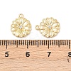 Brass Micro Pave Clear Cubic Zirconia Charms KK-G544-07G-02-3