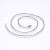 Tarnish Resistant 304 Stainless Steel Cable Chain Necklaces NJEW-P226-02P-04-1