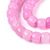 Baking Paint Crackle Glass Beads Strands DGLA-N019-02A-03-3
