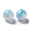 Two Tone Opaque Acrylic Beads SACR-P024-01B-W09-2