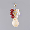 Cowrie Shell Big Pendants HJEW-JM00367-2