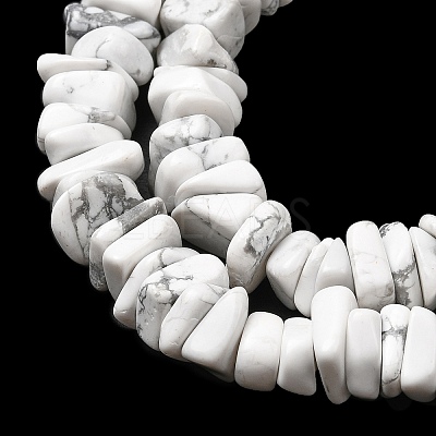 Natural Howlite Beads Strands G-A285-A12-01-1
