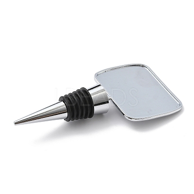 Alloy with Epoxy Wine Bottle Stoppers Cabochon Settings AJEW-G007-01B-1