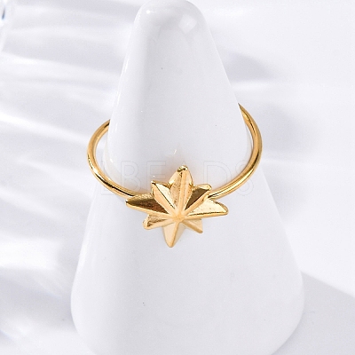 304 Stainless Steel Cuff Rings for Women RJEW-F175-01G-05-1