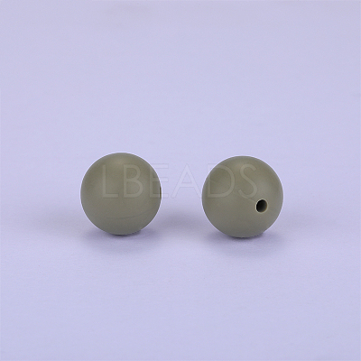 Round Silicone Focal Beads SI-JX0046A-113-1