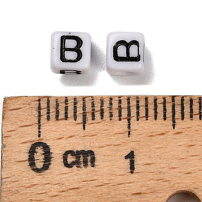 Opaque Acrylic Beads OACR-S076-01B-1