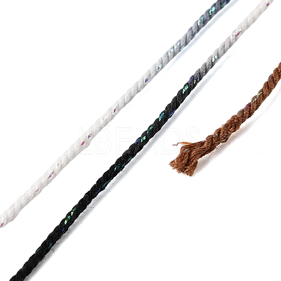 30M Segment Dyed Cotton & Metallic String Threads OCOR-F018-01B-1