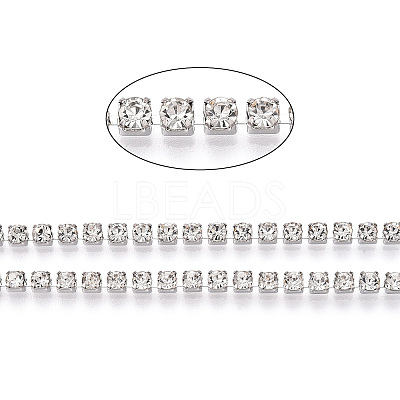 Iron Rhinestone Strass Chains CH-YW0003-01A-NF-1