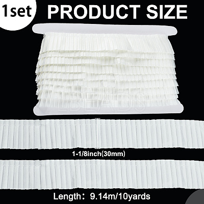 10 Yards Polyester Pleated Satin Wrinkle Ribbon OCOR-FG0002-47A-1