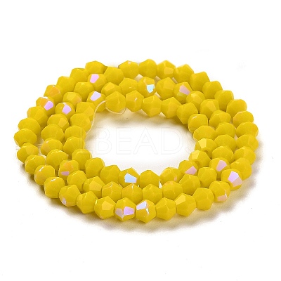 Opaque Solid Color Imitation Jade Glass Beads Strands LS-EGLA-A039-P4mm-L05-1