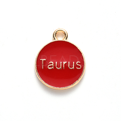 Alloy Enamel Pendants X-ENAM-S124-01A-07C-1