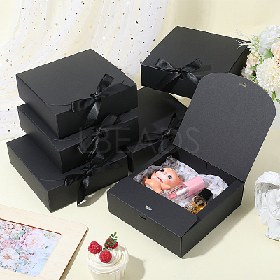 Folding Paper Gift Boxes with Ribbon LS-CON-WH20001-11B-02-1