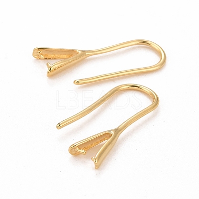 Rack Plating Eco-friendly Brass Earring Hooks KK-D075-14G-RS-1