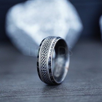Viking Style Retro 304 Stainless Steel Finger Rings FS-WG40F7A-01-1