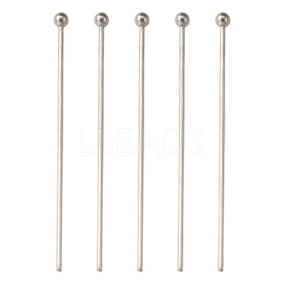 Tarnish Resistant 304 Stainless Steel Ball Head Pins STAS-K146-045-35x0.7mm-1