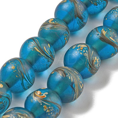 Handmade Lampwork Beads Strands BLOW-D006-07H-1