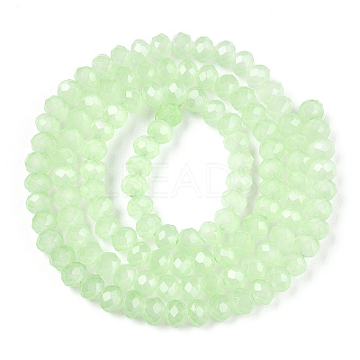 Baking Paint Imitation Jade Glass Bead Strands LS-DGLA-A034-J8MM-A03-1
