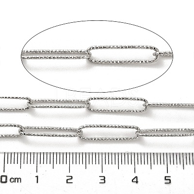 304 Stainless Steel Paperclip Chains CHS-A016-08P-A-1