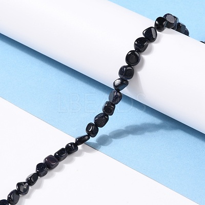 Synthetic Blue Goldstone Beads Strands G-G018-25-1