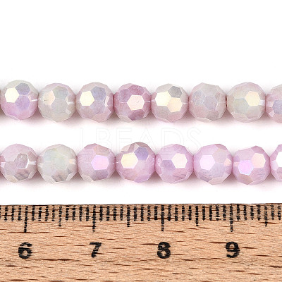 Anti-Tarnish Electroplate Glass Beads Strands EGLA-T021-6mm-15-06-1