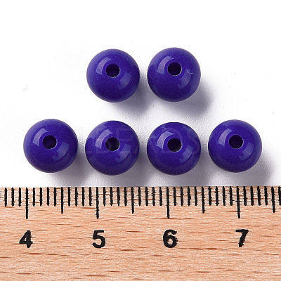 Opaque Acrylic Beads X-MACR-S370-C8mm-A36-1