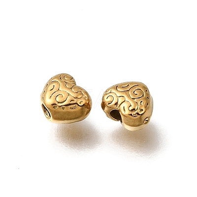 Valentine's Day 304 Stainless Steel Spacer Beads STAS-L315-075G-03-1