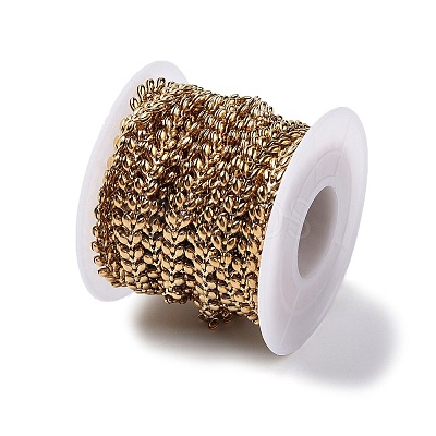 Ion Plating(IP) 304 Stainless Steel Cobs Chains CHS-H019-01G-1