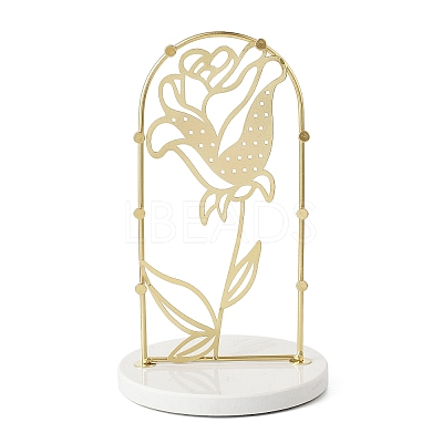 Rose Flower Iron Storage Jewelry Rack ODIS-G017-01C-1