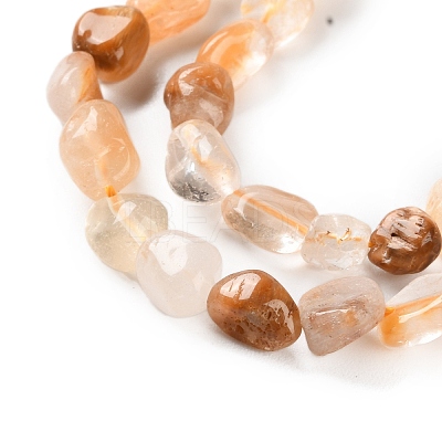 Natural Yellow Quartz Beads Strands G-P497-01C-45-1