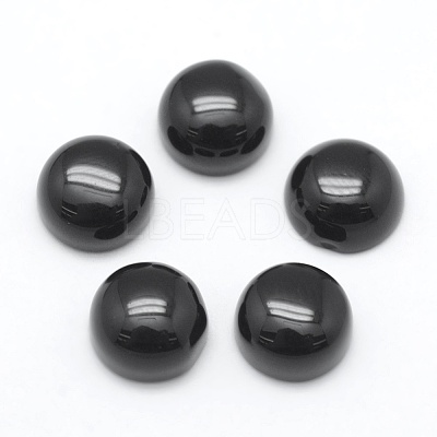 Natural Obsidian Cabochons X-G-E492-H-16-1