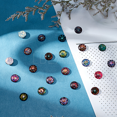 Glass Cabochons GLAA-WH0022-64A-1