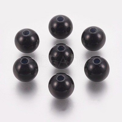 ABS Plastic Imitation Pearl Beads KY-G009-5mm-01-1