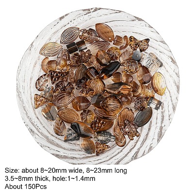 150Pcs Gradient Color Transparent Glass Beads GLAA-YW0004-91A-1