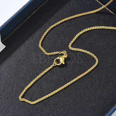 1.5MM Brass Wheat Chain Necklaces for Women KK-CBA4FD4-08G-1