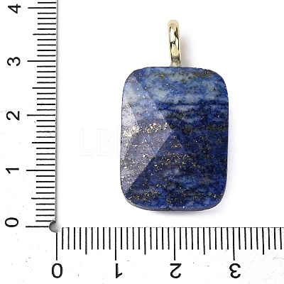 Natural Lapis Lazuli Faceted Pendants G-B186-01G-04-1