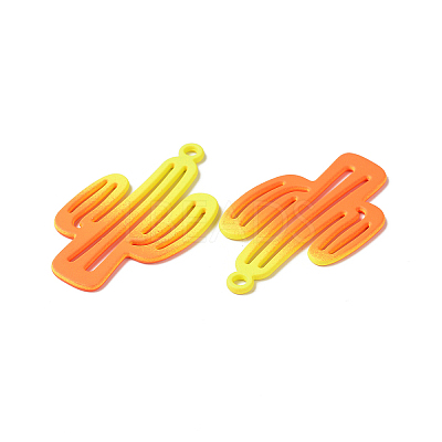 Spray Painted Alloy Charms PALLOY-P291-19M-01-1