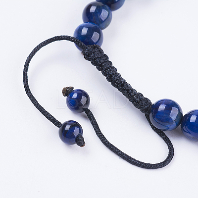 Adjustable Nylon Cord Braided Bead Bracelets BJEW-F308-55H-1