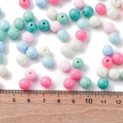 Opaque Acrylic Beads SACR-Q004-02F-1