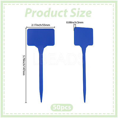 50Pcs Plastic Plant Labels FIND-SP0005-64E-1