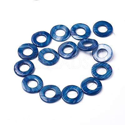 Natural FreshWater Shell Bead Frames SHEL-ZX008-01-1