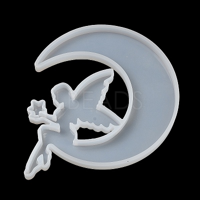 Moon DIY Silhouette Statue Silicone Molds DIY-F148-02C-1