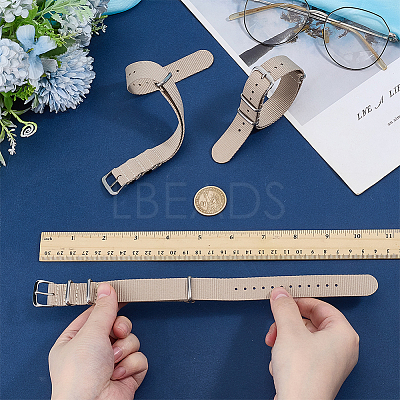 3Pcs Nylon Watch Bands AJEW-OC0015-63C-1
